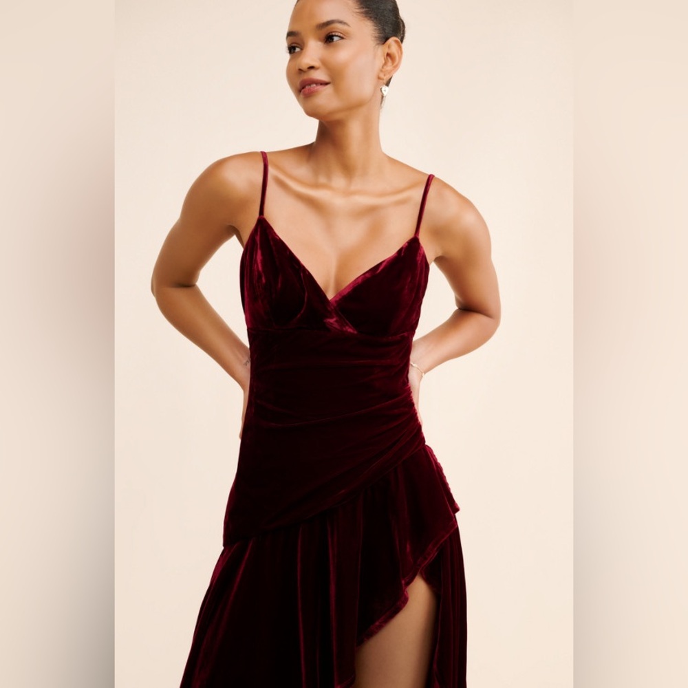 Bardot Sorella Velour Midi Dress Women’s Size Small NWT - Picture 2 of 9